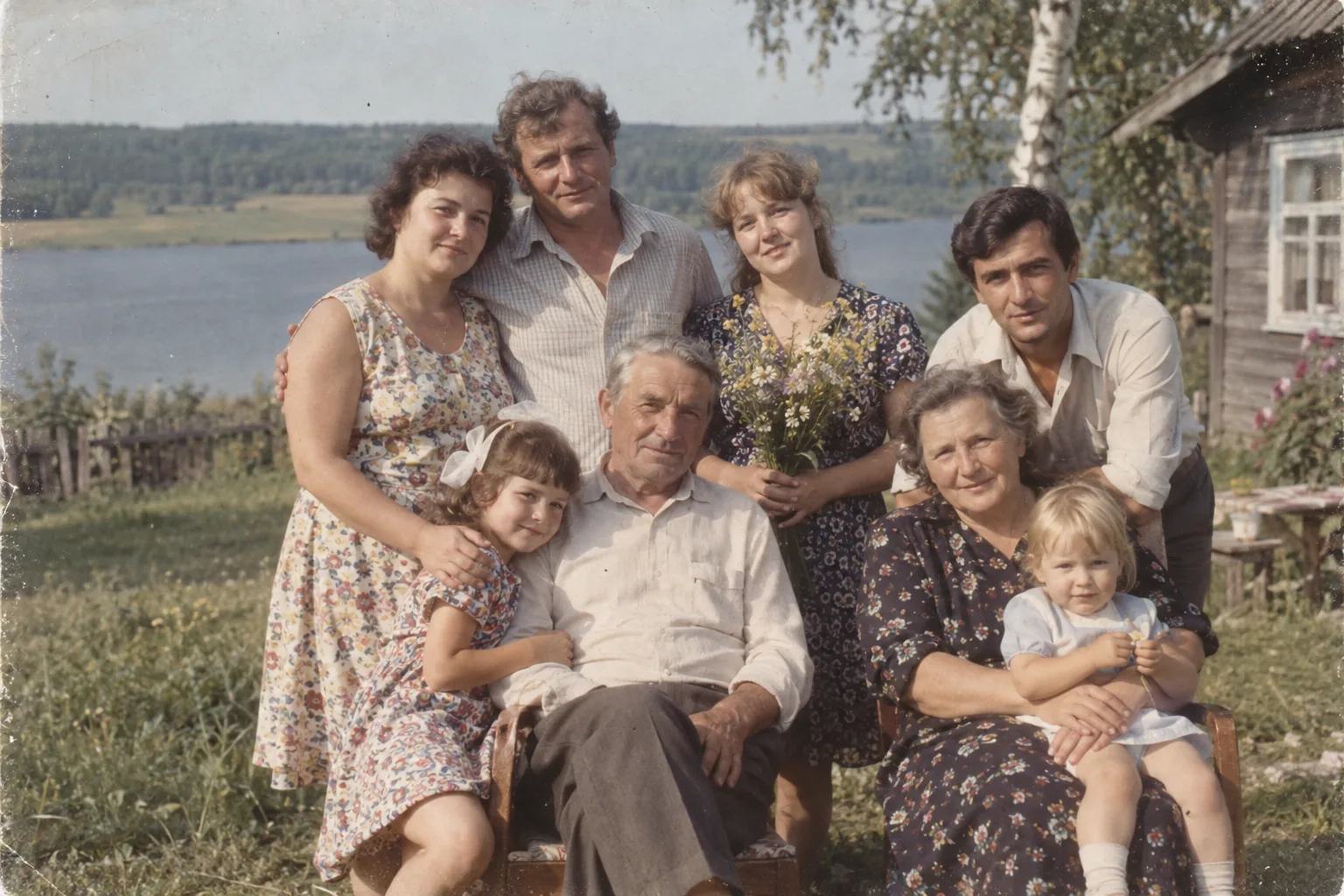 Синтетическая семейная фотография